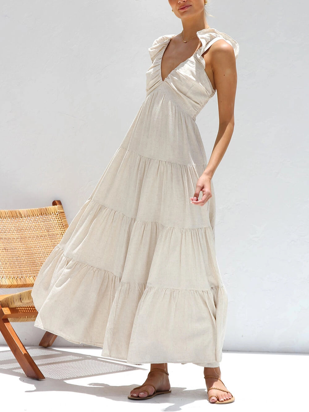 VESTIDO ARTÍSTICO DE CORTE AMPLIO
