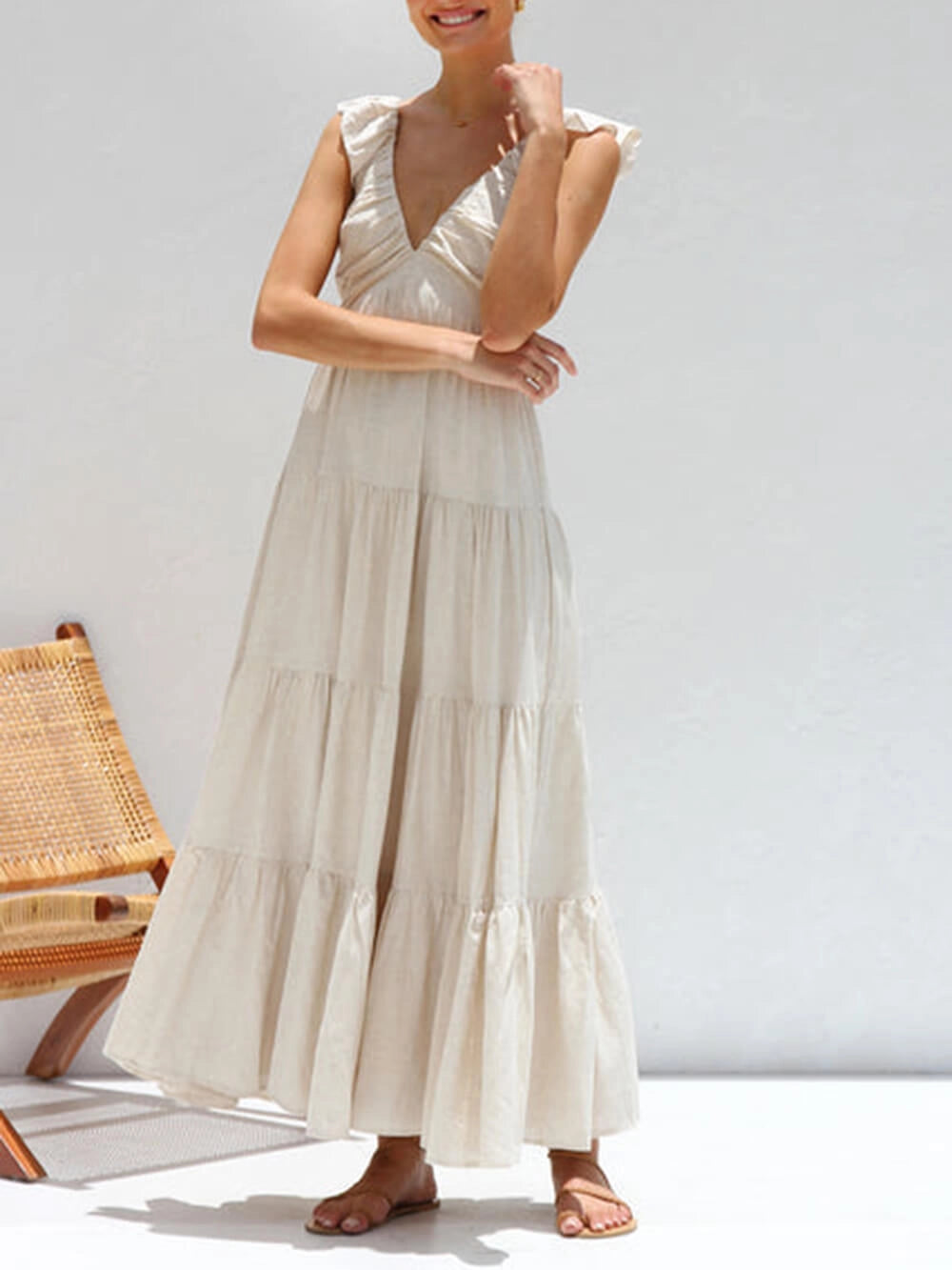 VESTIDO ARTÍSTICO DE CORTE AMPLIO