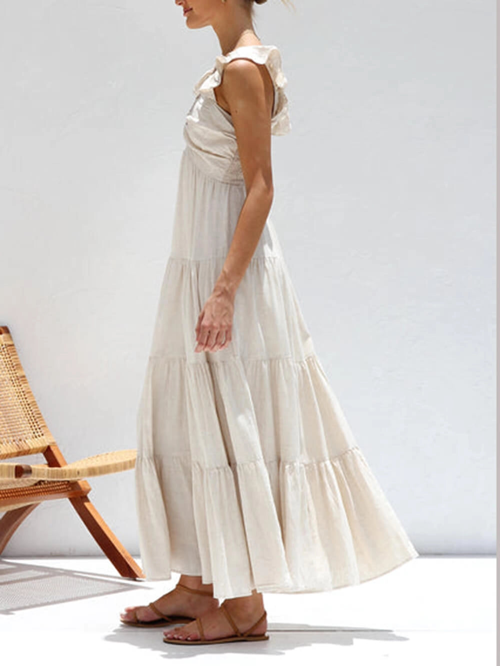 VESTIDO ARTÍSTICO DE CORTE AMPLIO