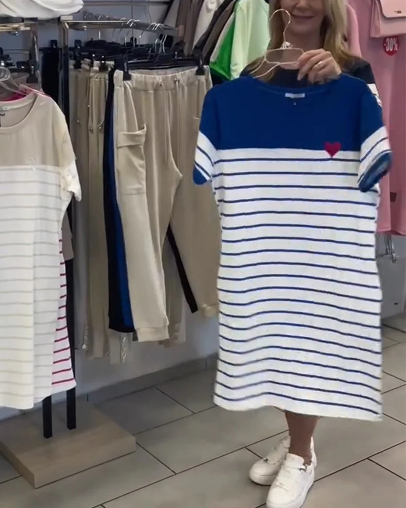 VESTIDO CASUAL A RAYAS