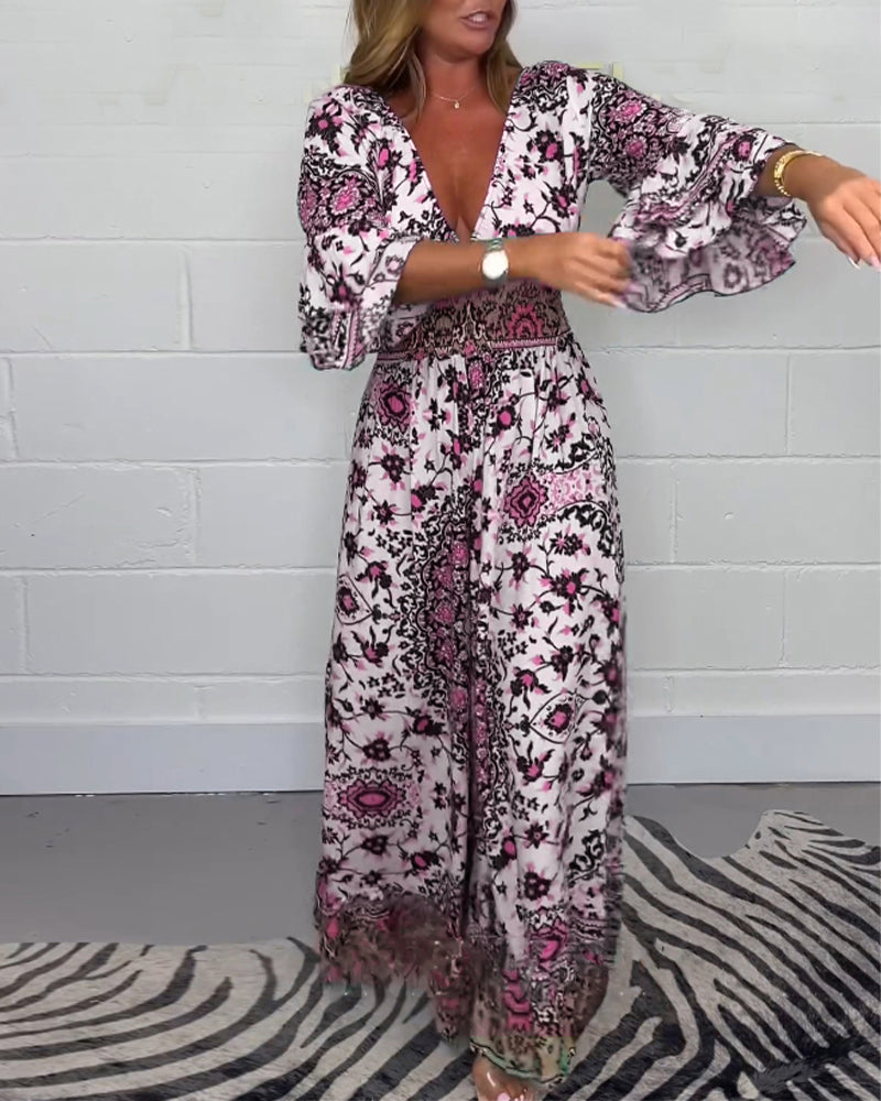 MONO FLUIDO ELEGANTE CON ESTAMPADO