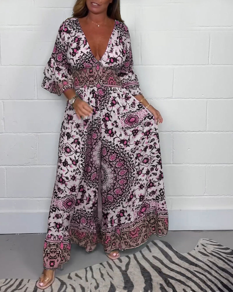 MONO FLUIDO ELEGANTE CON ESTAMPADO