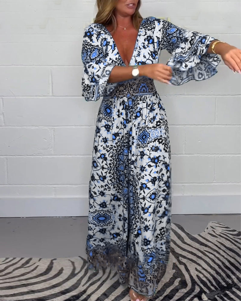 MONO FLUIDO ELEGANTE CON ESTAMPADO