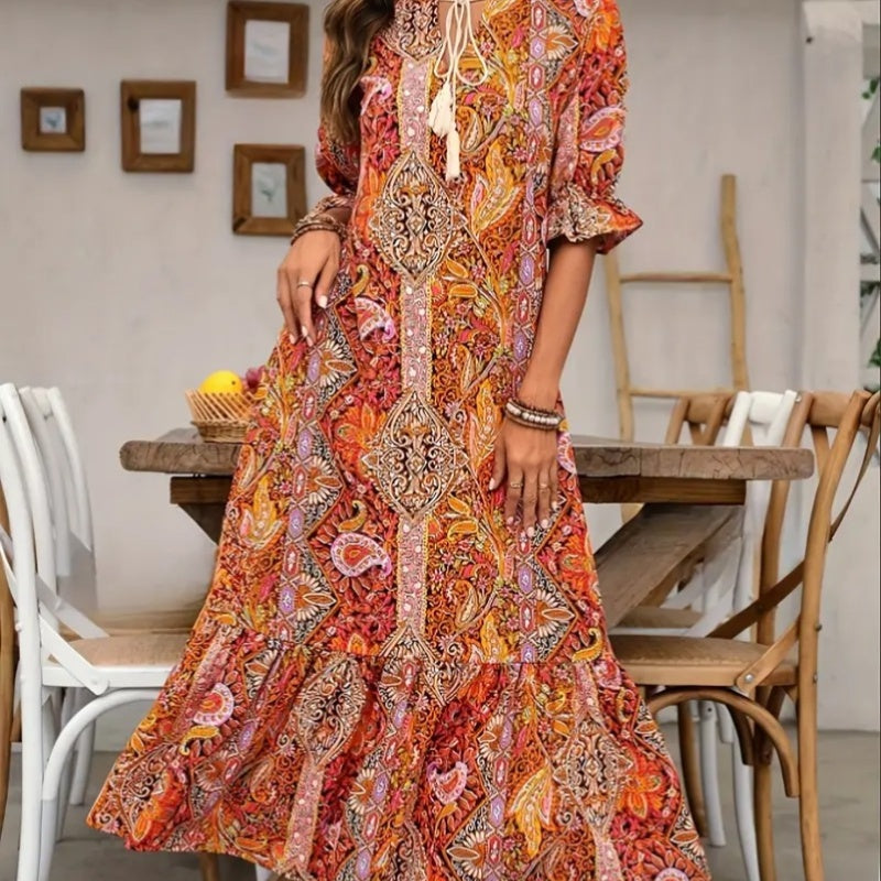 VESTIDO ESTAMPADO BOHO