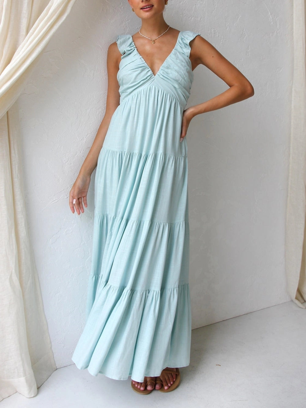 VESTIDO ARTÍSTICO DE CORTE AMPLIO
