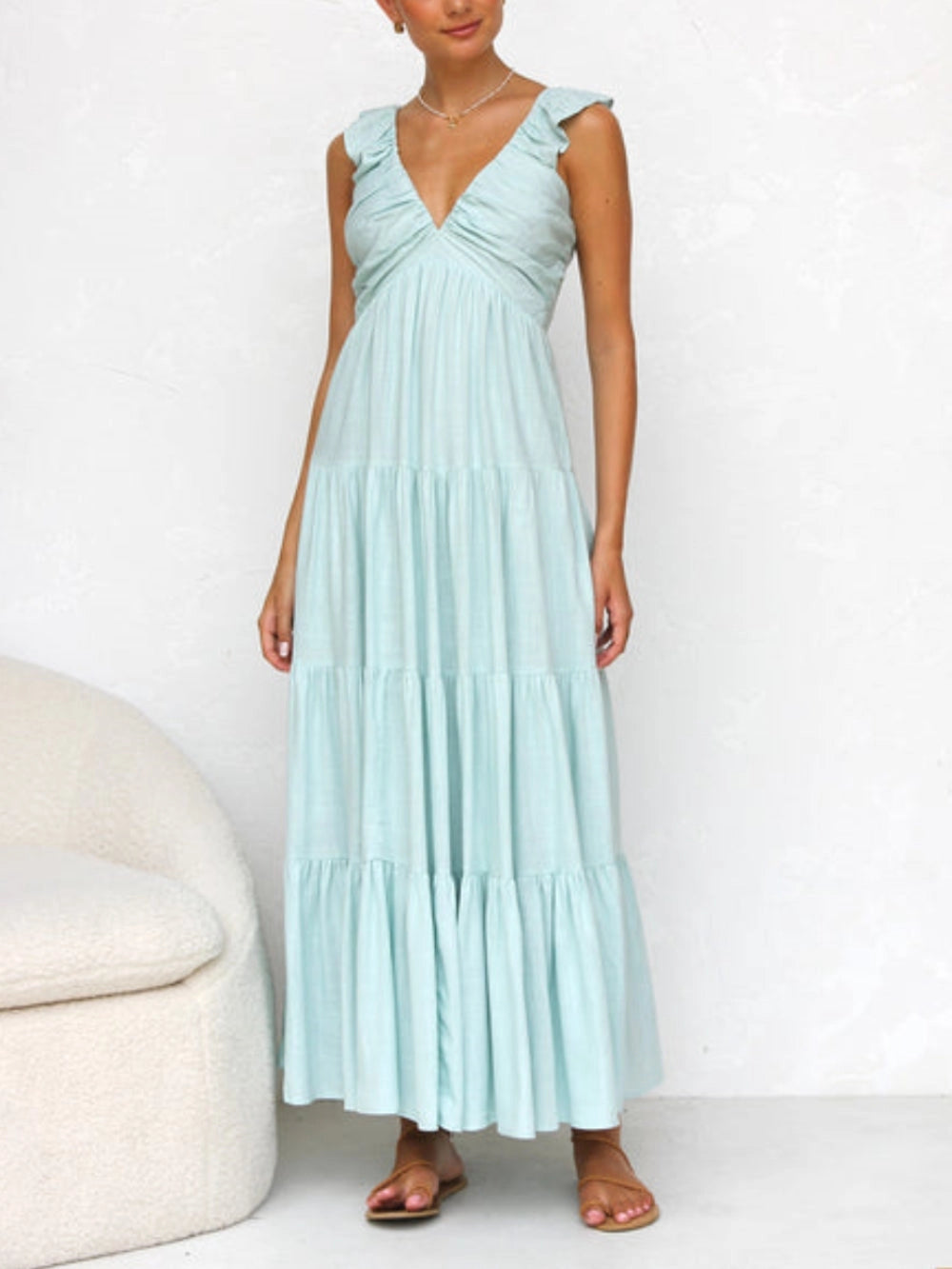 VESTIDO ARTÍSTICO DE CORTE AMPLIO