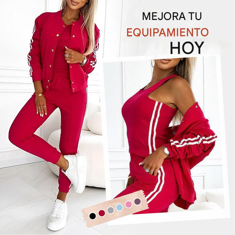 CONJUNTO TRES PIEZAS CASUAL
