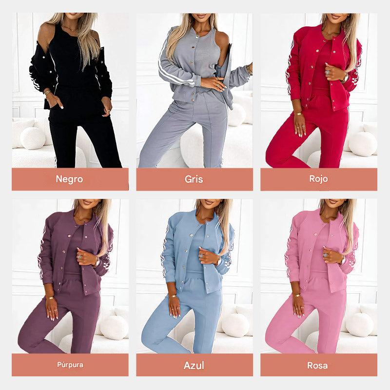 CONJUNTO TRES PIEZAS CASUAL
