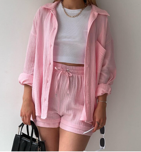 SET PRIMAVERA CAMISA Y SHORT