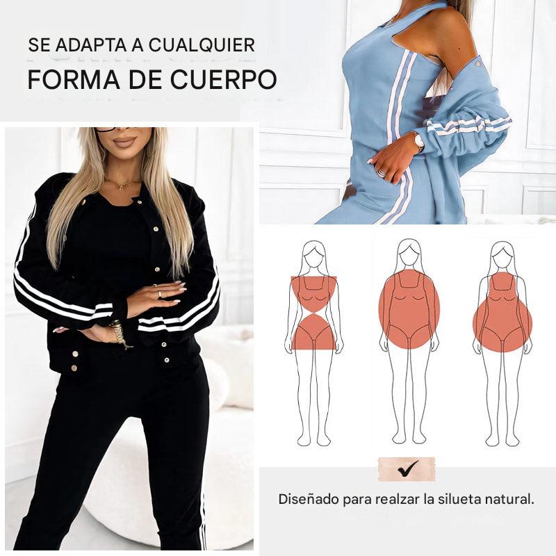 CONJUNTO TRES PIEZAS CASUAL