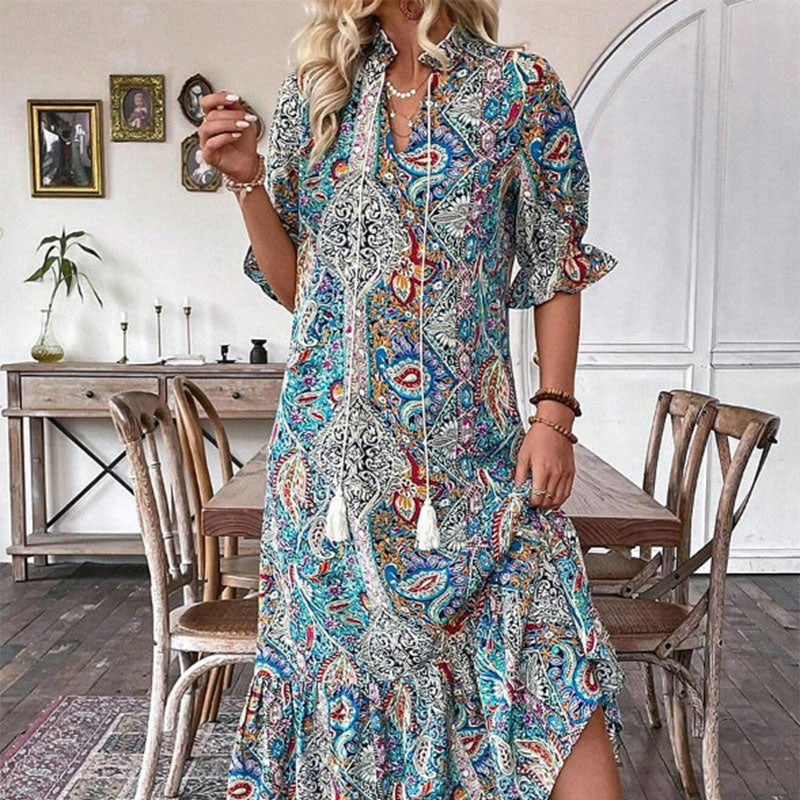 VESTIDO ESTAMPADO BOHO