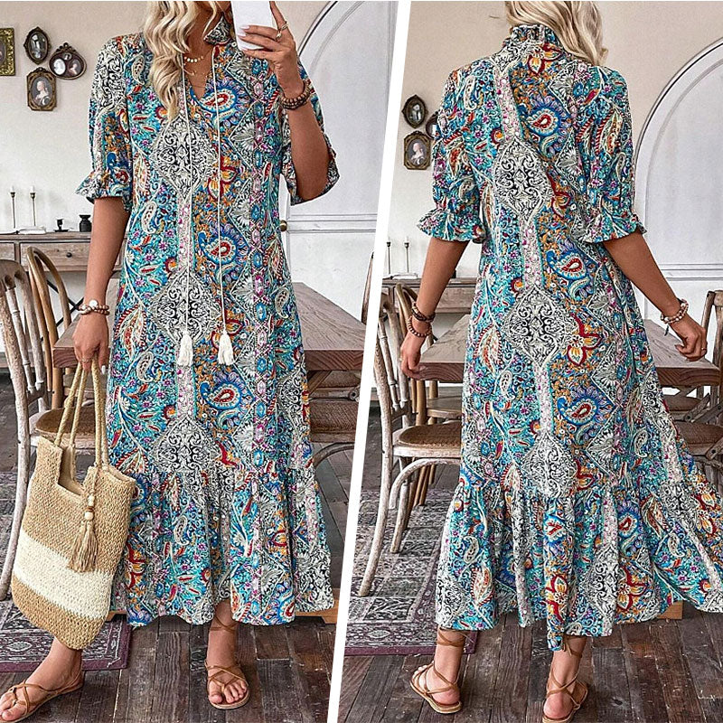VESTIDO ESTAMPADO BOHO