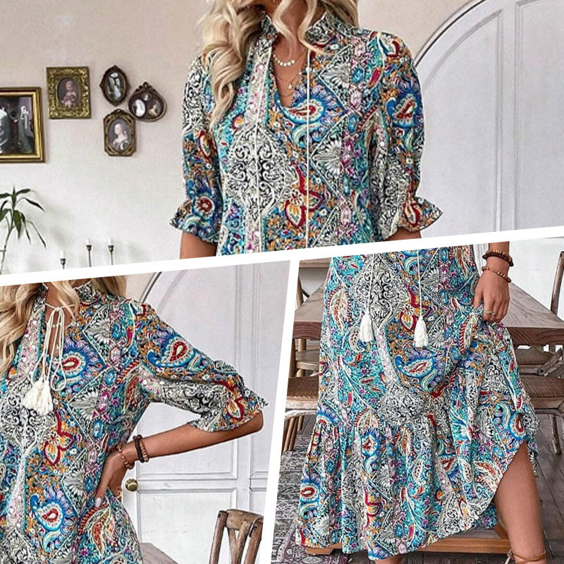 VESTIDO ESTAMPADO BOHO