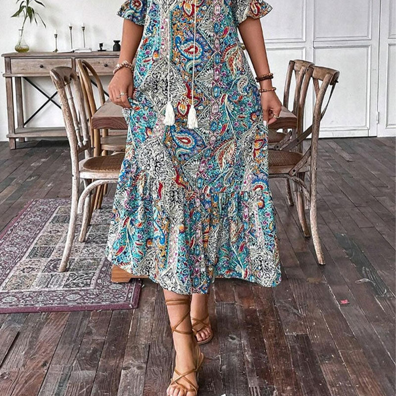 VESTIDO ESTAMPADO BOHO