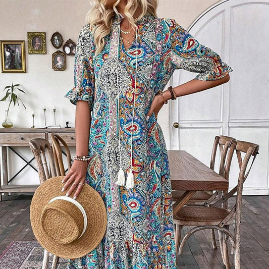 VESTIDO ESTAMPADO BOHO